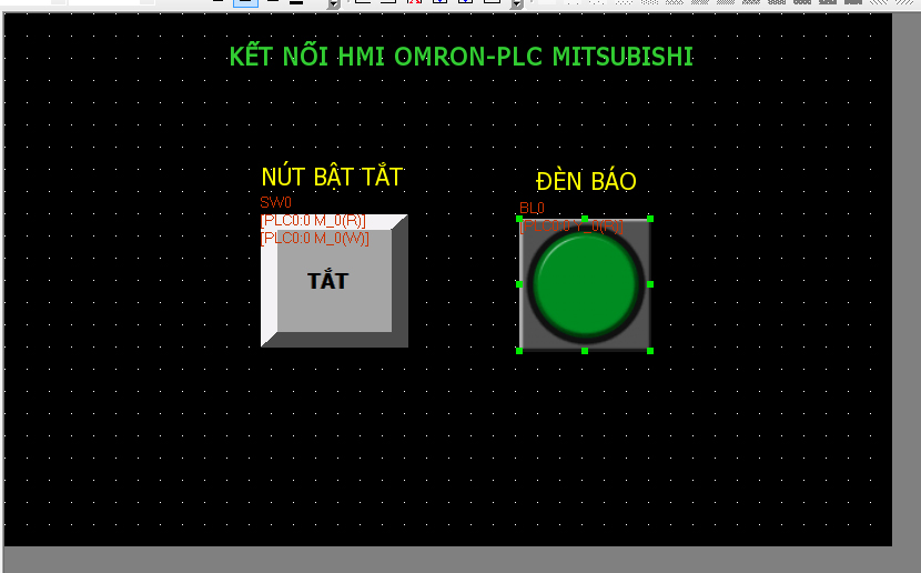 Hướng dẫn kết nối HMI Omron với PLC Delta