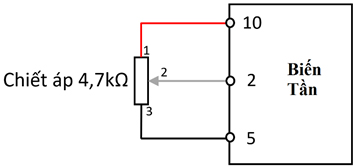 Cách đấu nối cho chiết áp ngoài chân 2