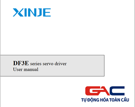 Servo Xinje DF3E – Manual