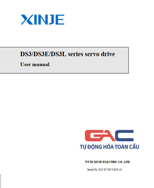 Servo Xinje DS3 – DS3E – DS3L Manual