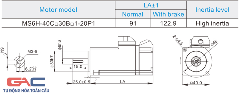 Bản vẽ mặt bích 40 (MS6-40)