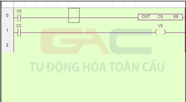 Sử dụng Counter trong lập trình Plc Xinje