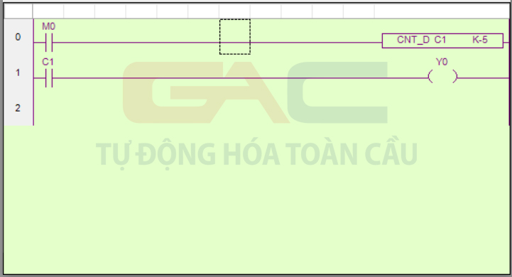 Sử dụng Counter trong lập trình Plc Xinje