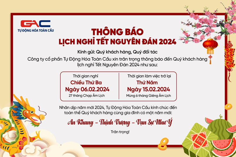Thông báo lịch nghỉ Tết Nguyên Đán