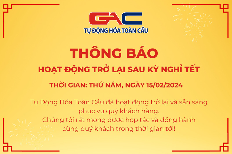 Thông báo hoạt động trở lại sau kỳ nghỉ Tết
