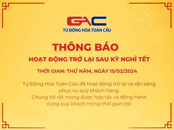 Thông báo hoạt động trở lại sau kì nghỉ Tết