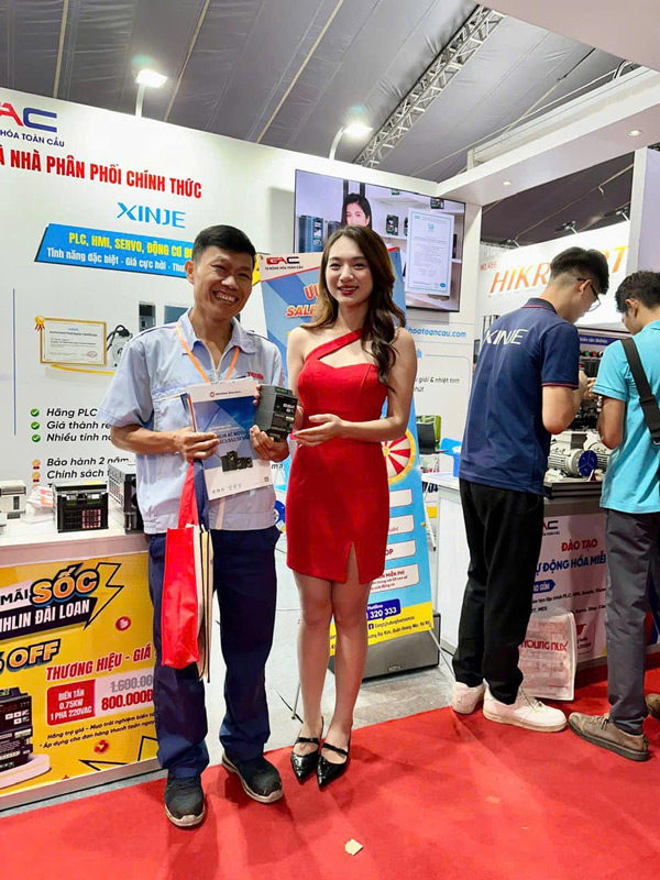 Người chơi trúng giải vòng quay may mắn - nhận miễn phí biến tần Shihlin tại triển lãm VIAF 2024 Bắc Ninh